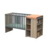 Lit bébé combiné 60x120cm évolutif en 90x190cm Nova Gris Volcan - SAUTHON