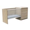 1-3500760124277_1 Lit bébé combiné 60x120cm évolutif en 90x190cm Antonin Bois - SAUTHON