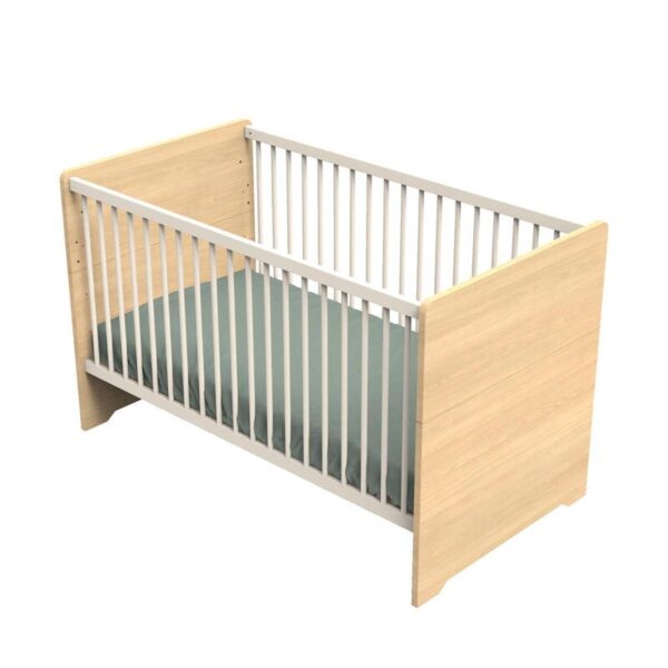 1-3500760132029_1 Lit bébé évolutif 70x140cm Vanille - SAUTHON