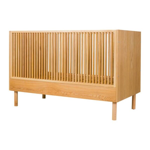 1-5414375185760_1 Lit bébé 70x140cm évolutif en banquette Hai No Ki Natural Ash - QUAX