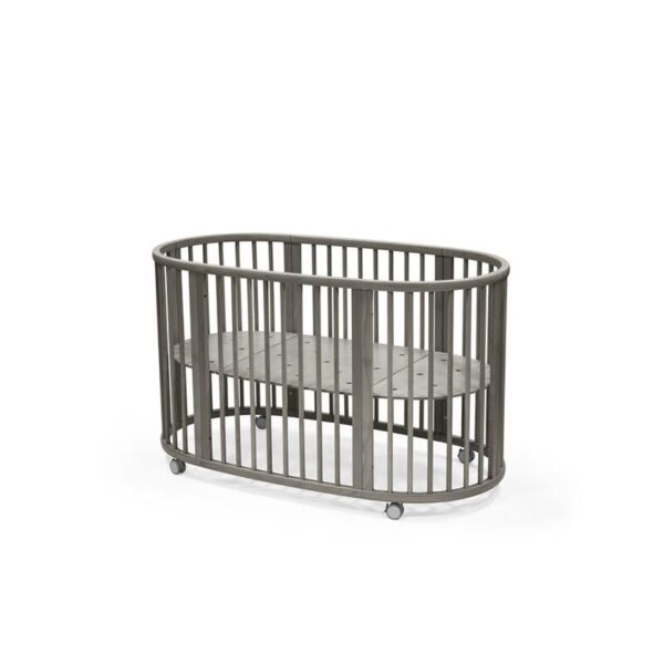 1-7040355914037_1 Lit bébé évolutif Sleepi Hazy Grey - STOKKE