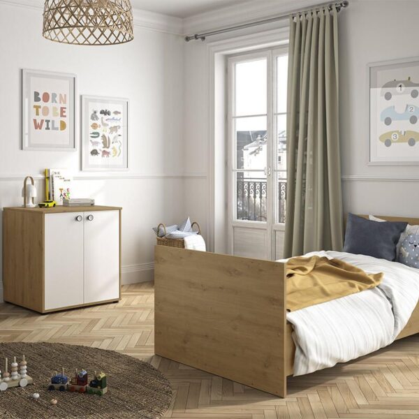 Lit bébé combiné 60x120cm évolutif en 90x190cm Arthur - GALIPETTE