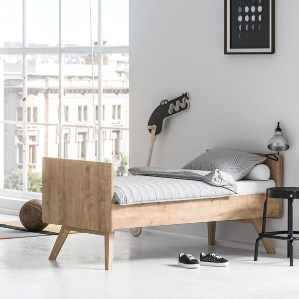 1766501102-2041154001923_4 Lit bébé évolutif 70x140cm Vintage Chêne - VOX