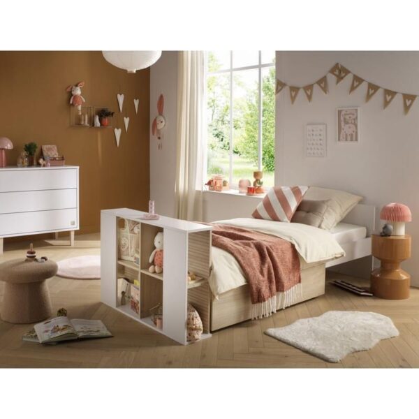 Lit bébé combiné 60x120cm évolutif en 90x190cm Paloma Blanc - SAUTHON