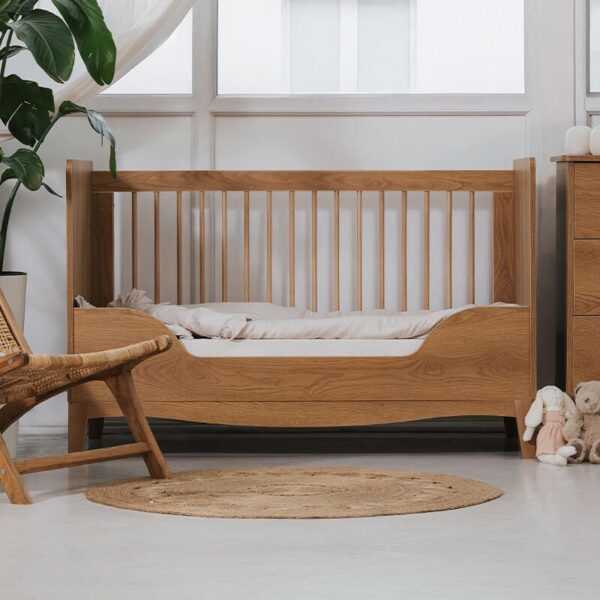 2040000000394_4 Lit bébé évolutif 70x140cm Lille Caramel - NINA BIEN