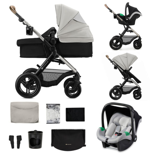 Poussette multifonctionnelle 3en1 MOOV 2 XL - Gris