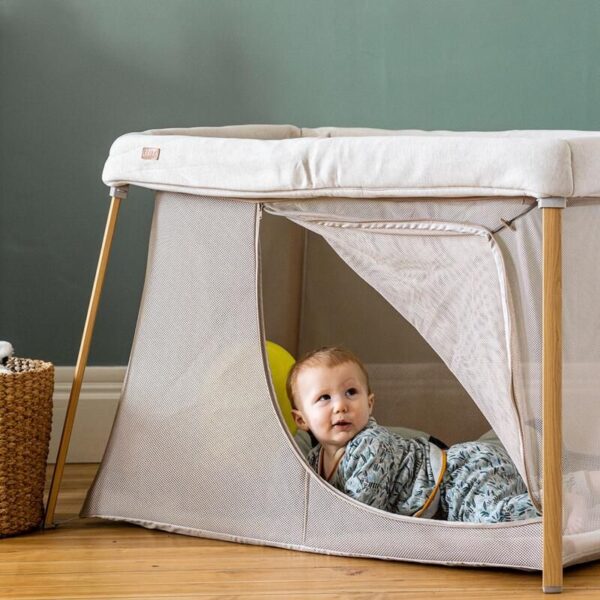 3384349460051_11 Lit Parapluie 3 en 1 Eazy Sleep Argile Gazelle - BEABA