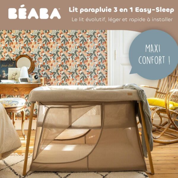 3384349460051_4 - Copie Lit Parapluie 3 en 1 Eazy Sleep Argile Gazelle - BEABA