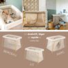 3384349460051_5 Lit Parapluie 3 en 1 Eazy Sleep Argile Gazelle - BEABA
