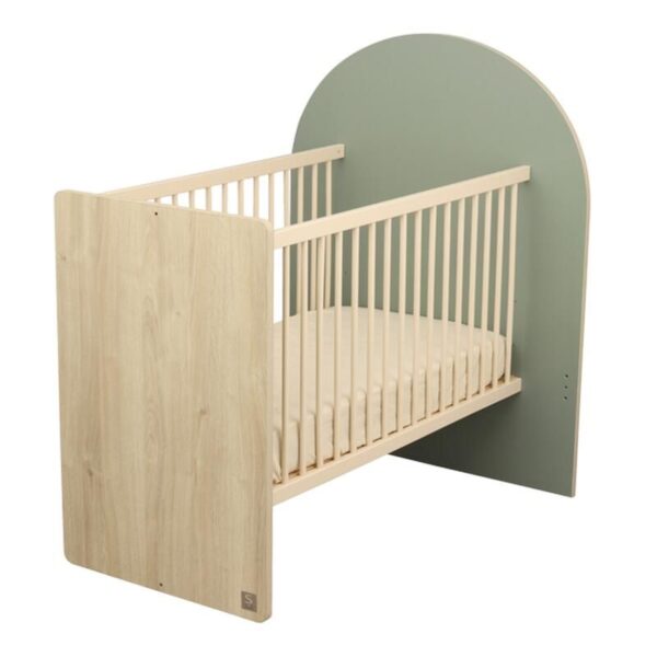 3500760135532-3 Lit bébé 60x120cm évolutif en 90x190cm Arche Sauge - SAUTHON