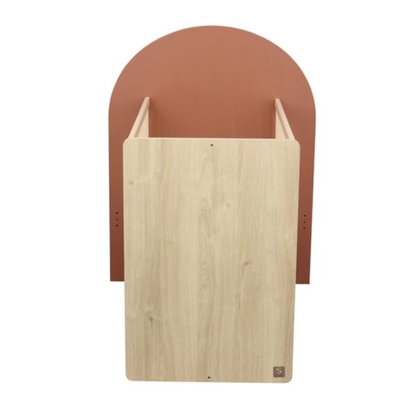3500760135549-1 Lit bébé 60x120cm évolutif en 90x190cm Arche Terracotta - SAUTHON