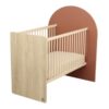 3500760135549-3 Lit bébé 60x120cm évolutif en 90x190cm Arche Terracotta - SAUTHON