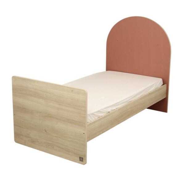 3500760135549-4 Lit bébé 60x120cm évolutif en 90x190cm Arche Terracotta - SAUTHON