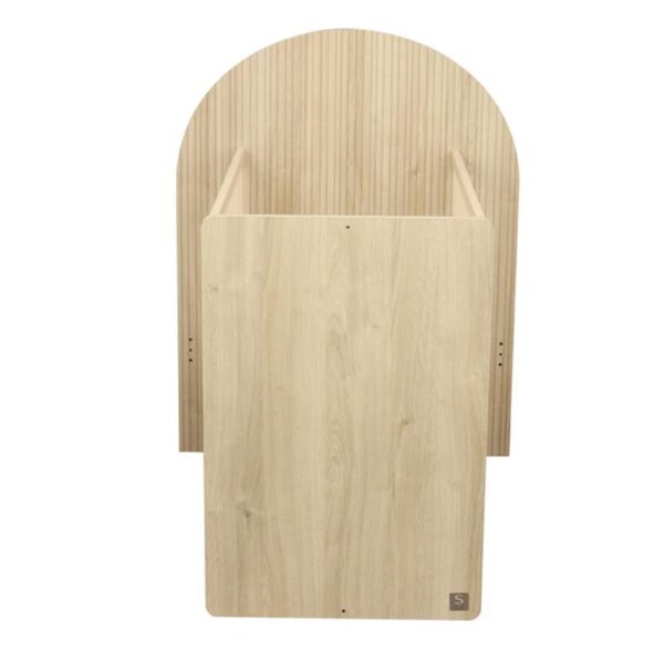 Lit bébé 60x120cm évolutif en 90x190cm Arche Chêne Sépia - SAUTHON