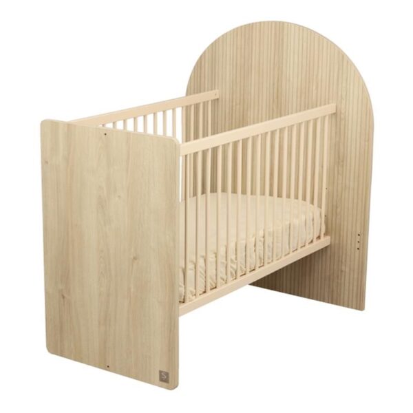 3500760135648-3 Lit bébé 60x120cm évolutif en 90x190cm Arche Chêne Sépia - SAUTHON