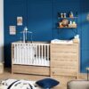 4-3500760124277_4 Lit bébé combiné 60x120cm évolutif en 90x190cm Antonin Bois - SAUTHON