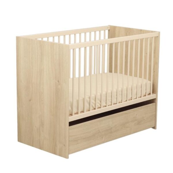 4-3500760132845_4 Lit bébé 60x120cm Paloma Bois - SAUTHON
