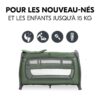Lit parapluie Play N Relax Center Dark Green - HAUCK