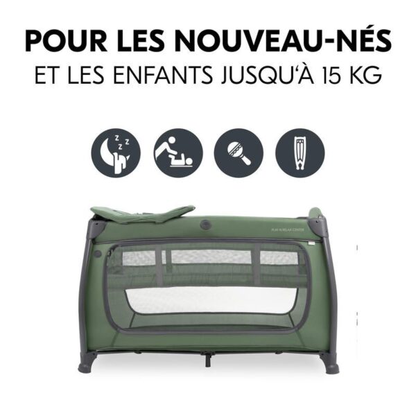 Lit parapluie Play N Relax Center Dark Green - HAUCK