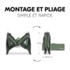 Lit parapluie Play N Relax Center Dark Green - HAUCK