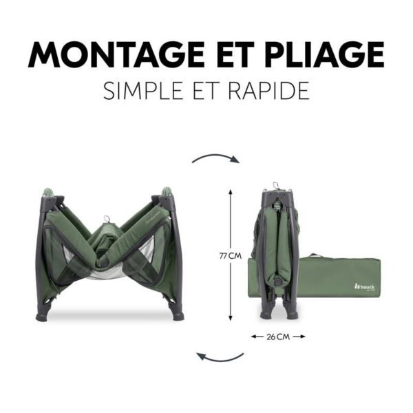 Lit parapluie Play N Relax Center Dark Green - HAUCK