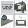 Lit parapluie Play N Relax Center Dark Green - HAUCK