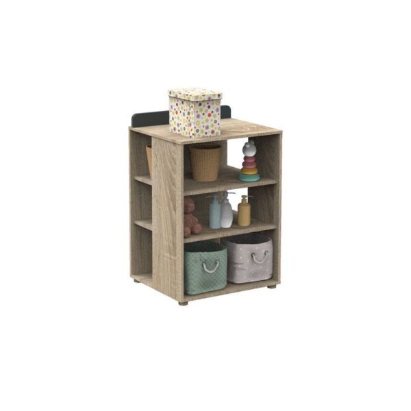Lit bébé combiné 60x120cm évolutif en 90x190cm Nova Gris Volcan - SAUTHON