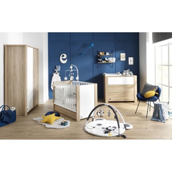 Lit bébé 60x120cm Antonin Bois Blanc - SAUTHON