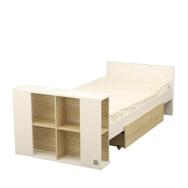 Lit bébé combiné 60x120cm évolutif en 90x190cm Paloma Blanc - SAUTHON