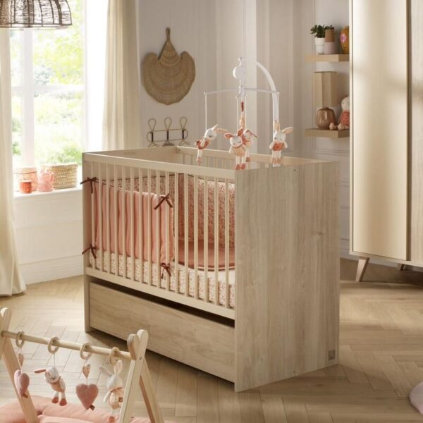 Lit bébé 60x120cm évolutif en 90x190cm Mélinée - SAUTHON