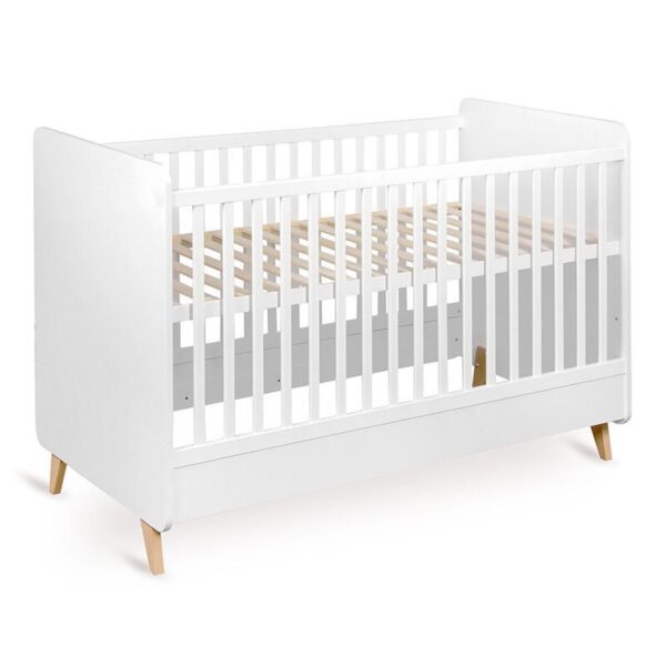 5414375177598_1 Lit bébé évolutif 70x140cm Loft Blanc - QUAX