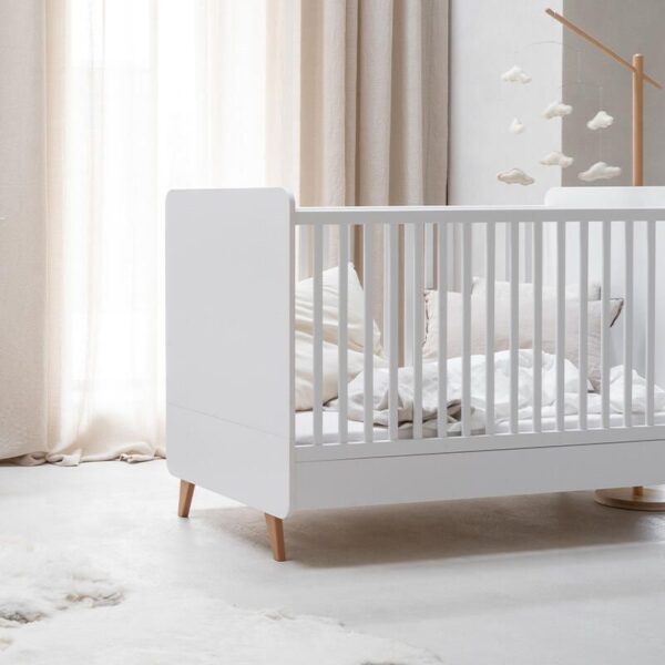 5414375177598_9 Lit bébé évolutif 70x140cm Loft Blanc - QUAX