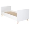 Lit bébé 60x120cm évolutif en 90x200cm Loft Blanc - QUAX