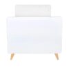 Lit bébé 60x120cm évolutif en 90x200cm Loft Blanc - QUAX