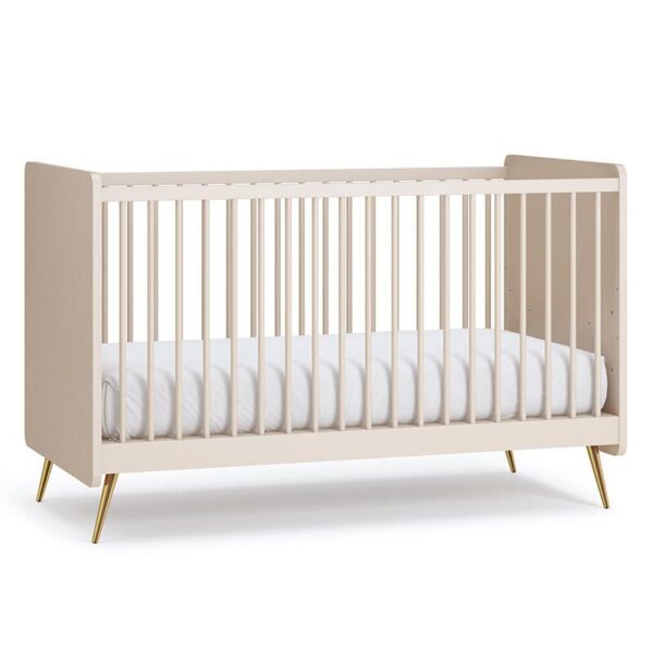 5901736701382_1 Lit bébé évolutif 70x140cm Lunea Sable Beige - VOX