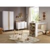 Lit bébé combiné 60x120cm évolutif en 90x190cm Paloma Blanc - SAUTHON