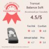 BabyBjörn Transat bébé balance soft tissé Gris Foncé