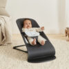 BabyBjörn Transat bébé balance soft tissé Gris Foncé