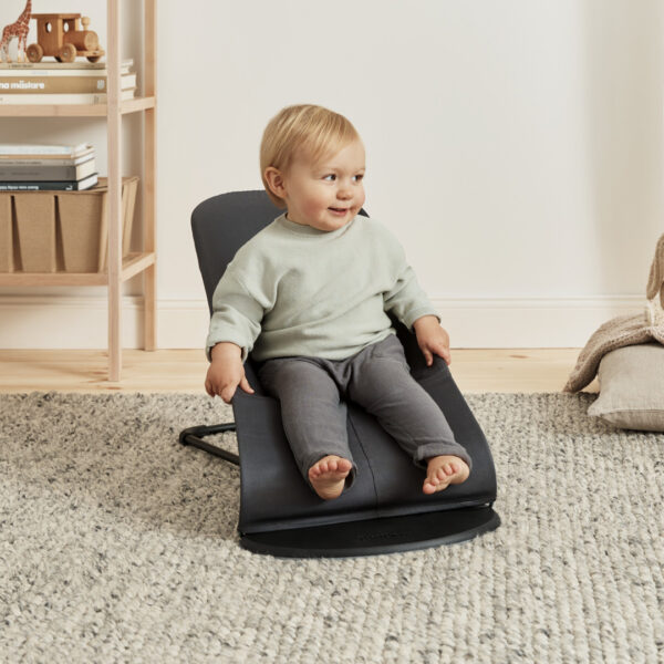 BabyBjörn Transat bébé balance soft tissé Gris Foncé