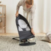 BabyBjörn Transat bébé balance soft tissé Gris Foncé