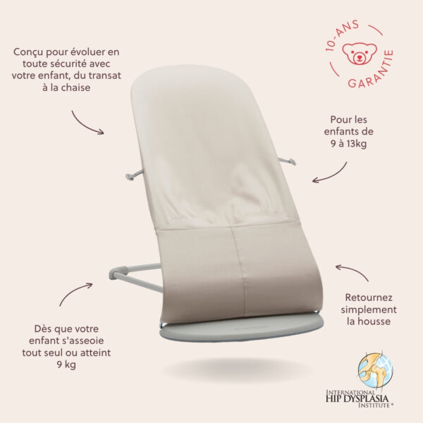 7317680061874-4 BabyBjörn Transat Bliss Jersey 3D Beige clair