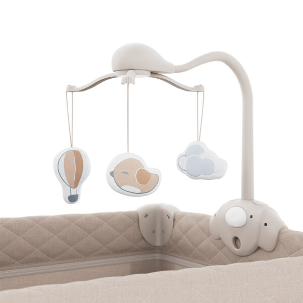 Lit bébé et lit de voyage 2 en 1 LEODY UP - Beige
