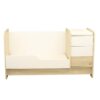 Lit bébé combiné 70x140cm évolutif en 90x190cm Paloma Blanc - SAUTHON