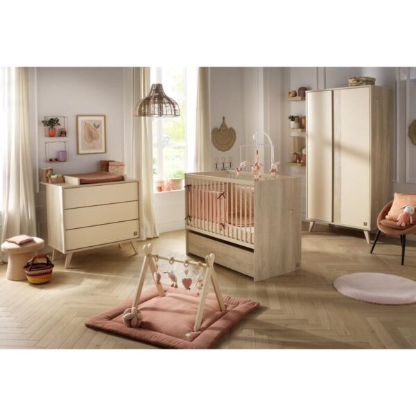 Lit bébé 60x120cm évolutif en 90x190cm Mélinée - SAUTHON