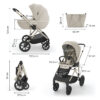B9 Poussette multifonction 3en1 PRIME 3 - Beige