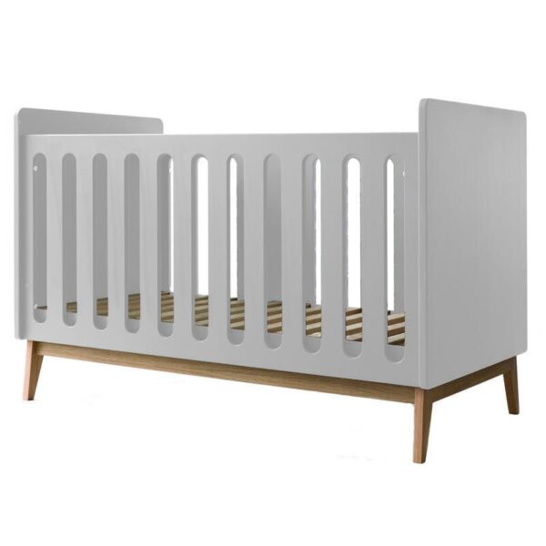 H Lit bébé 70x140cm évolutif en banquette Pure Blanc - PERICLES