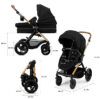 Poussette multifonctionnelle 3en1 MOOV 2 XL - Noir