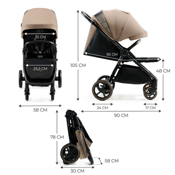 bbbb Poussette MITZY - Beige
