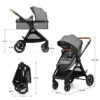 ga Poussette multifonctionnelle 3 en 1 ESME PRO - Gris