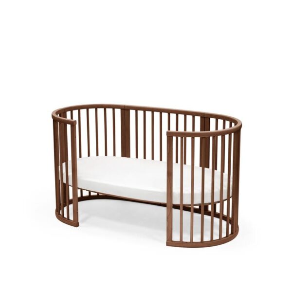 sleepi-bed_warmbrown_shtwhite_open_241125_5046 Lit bébé évolutif Sleepi Warm Brown - STOKKE